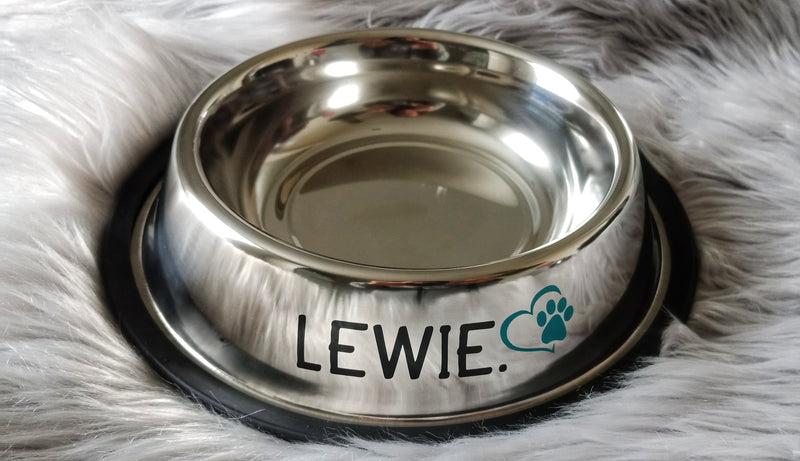 Heart Paw Personalised Pet Bowl | Pet