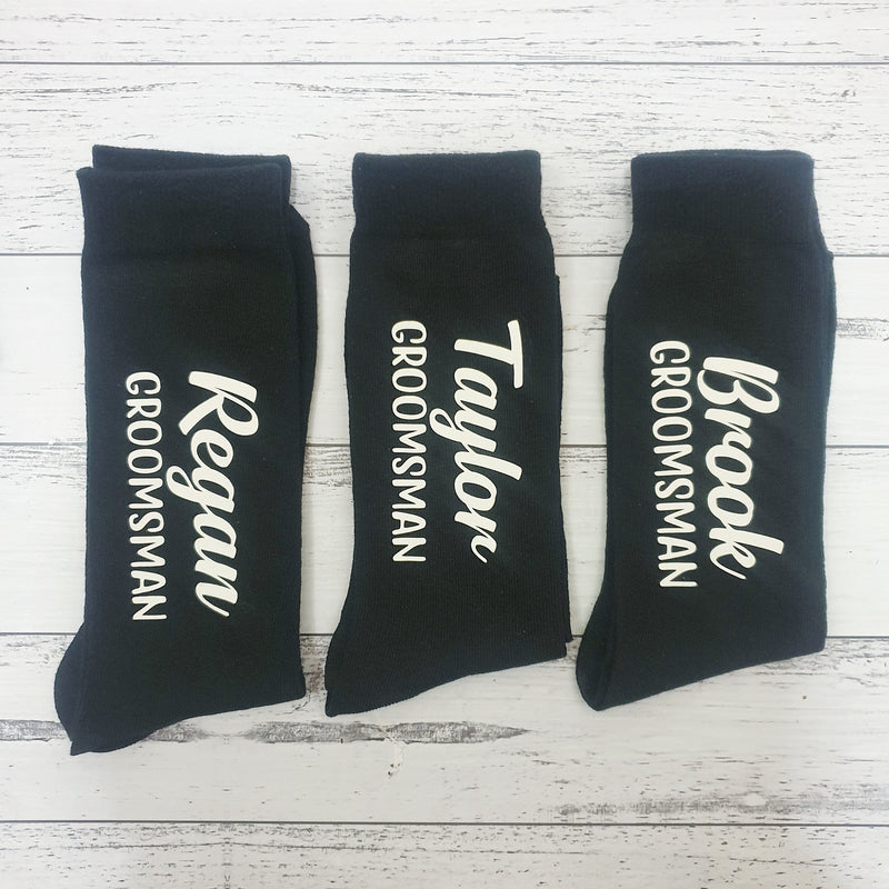 Personalised Grooms Party |  Wedding socks