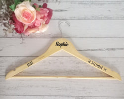 Name, Role and Date option #2 | Wooden Hanger
