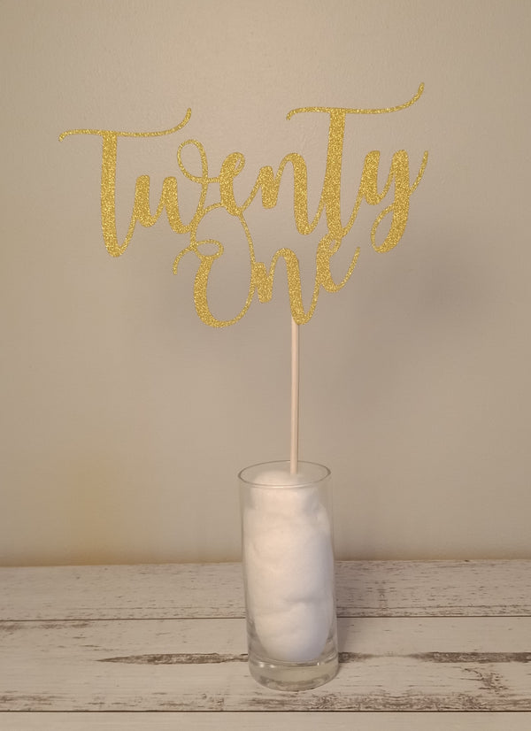 Twenty One | Cake Topper