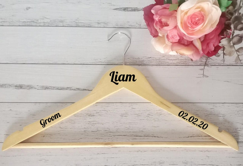 Name, Role and Date option #1 | Wooden Hanger